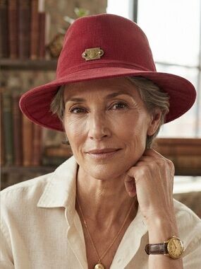 NWT Le Prince Jardinier Paris Corduroy Bucket Hat French Luxury Made in France